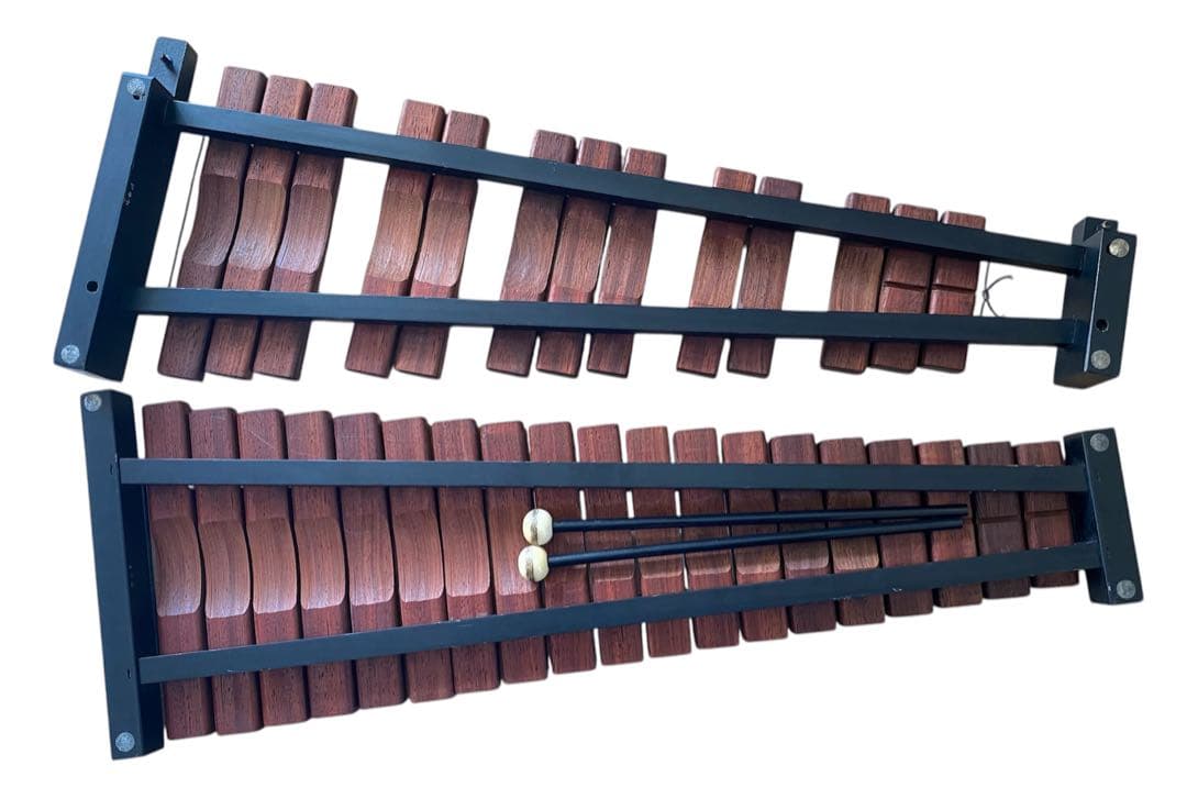 YAMAHA 木琴 シロフォン2段32音 ダークブラウン マレット付き