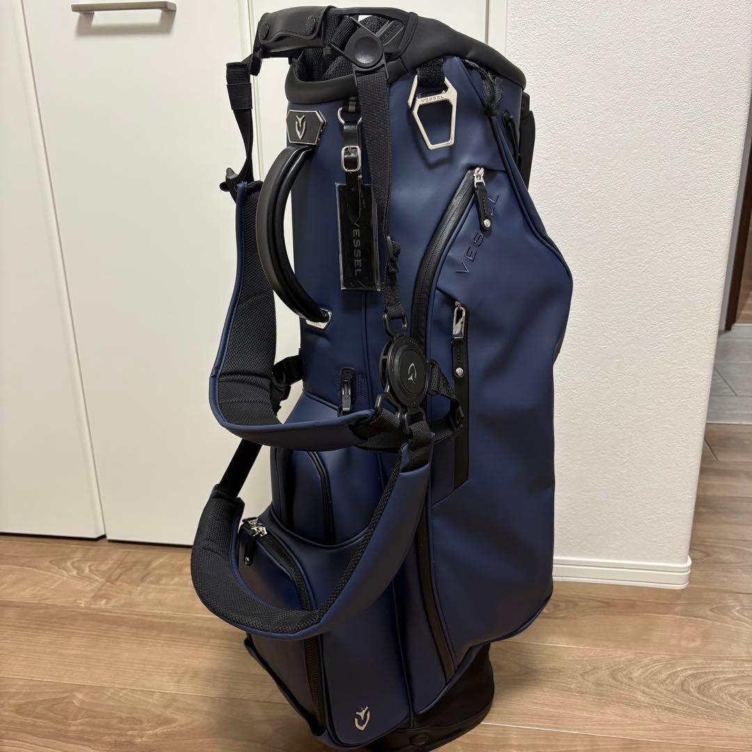 ヴェゼル プレイヤー 4.0 ダブルストラップ スタンドキャディバッグ ネイビー