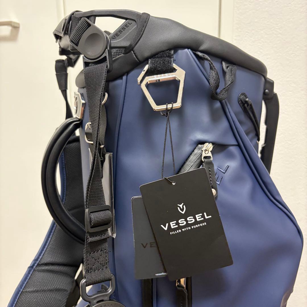 ヴェゼル プレイヤー 4.0 ダブルストラップ スタンドキャディバッグ ネイビー