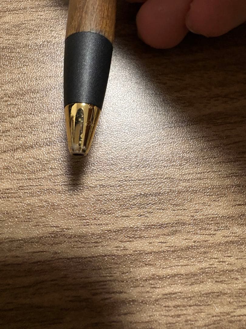 野原工芸　槐　えんじゅ　スタンダードボールペン　玉クリップ　ゴールド