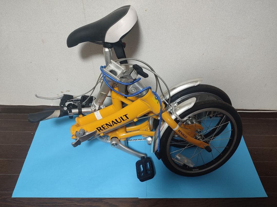 稼働確認済　14インチ6段変則ギアつき折り畳み式自転車