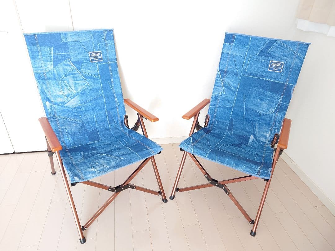 Coleman レイチェア インディゴレーベル デニム 2脚セット