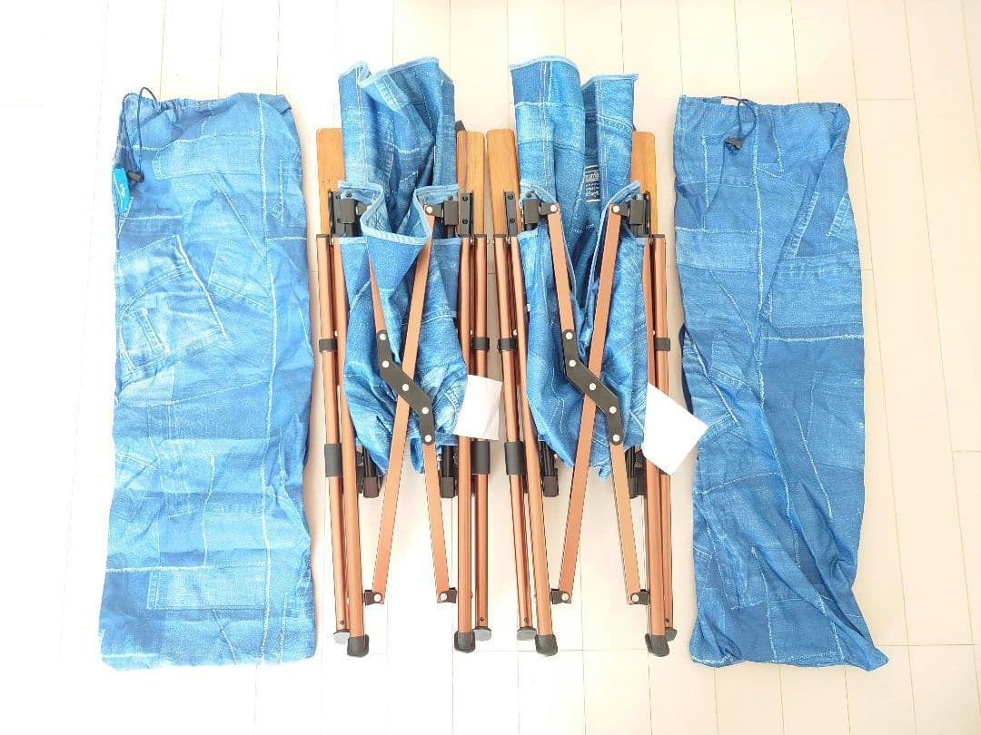 Coleman レイチェア インディゴレーベル デニム 2脚セット