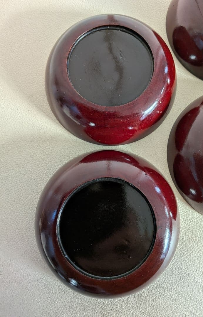 大正時代　魚　蒔絵　小皿　5枚　木製漆器