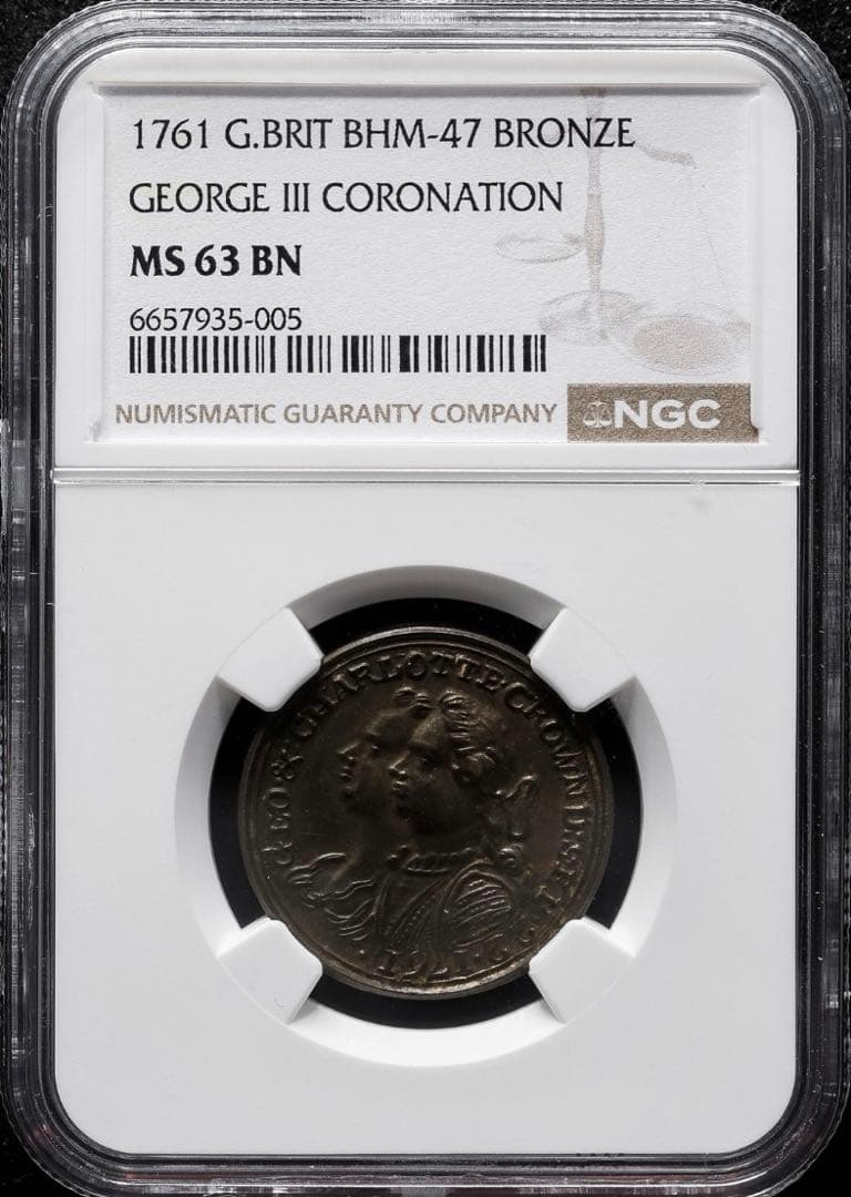 TOP POP⁉️ 1761年 ジョージ3世戴冠式メダル BHM47