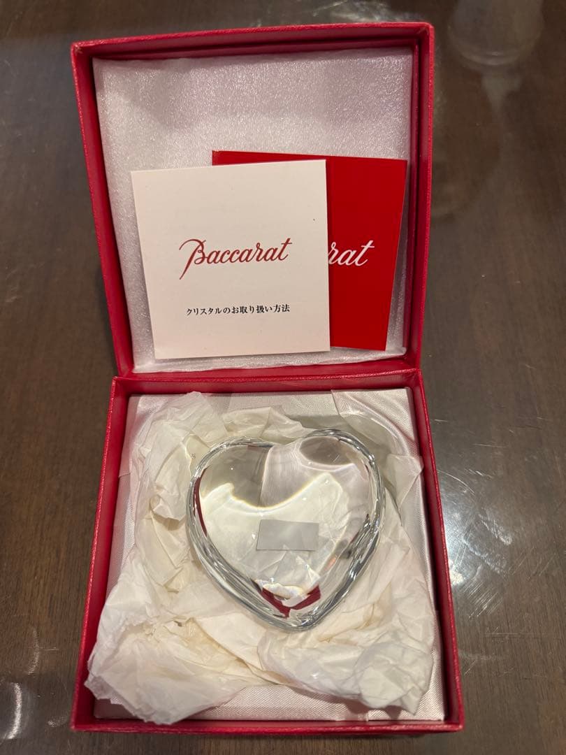 Baccarat クリスタル ハート型