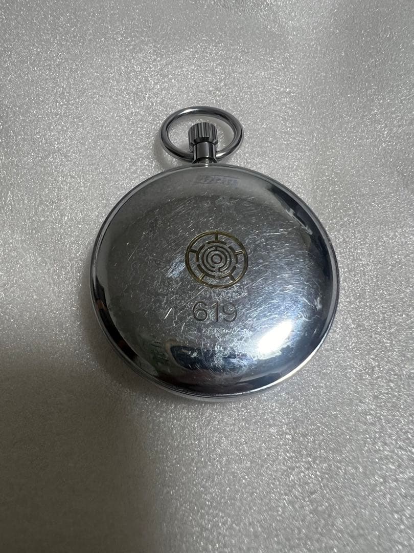 SEIKO 懐中時計　鉄道時計　名鉄刻印　機械式時計。