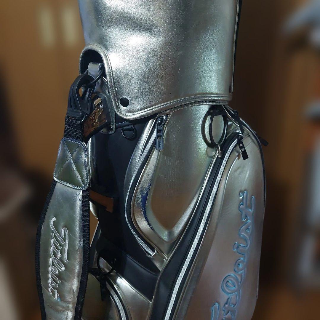 タイトリスト限定キャディバッグ CB111 9.5型 シルバーキャディバッグ