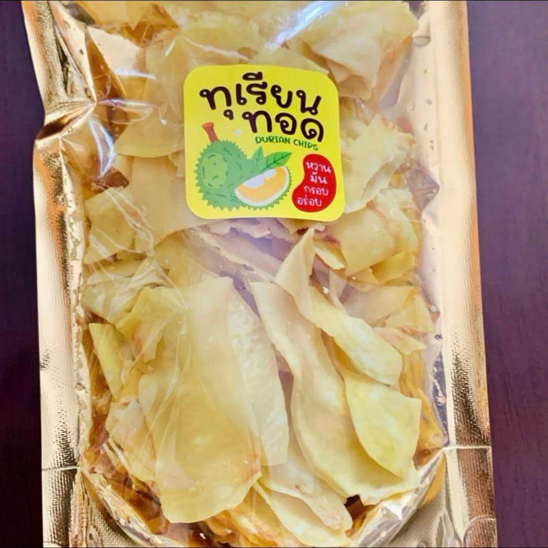 【かなふわん】　ドリアンチップス 100g x 8 ❤️A 級品：大粒