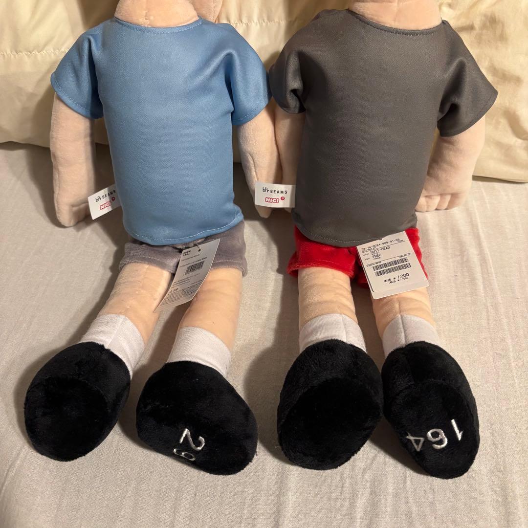 限定700体BEAMS/NICI【別注】ビーバス＆バットヘッド ぬいぐるみ 2体