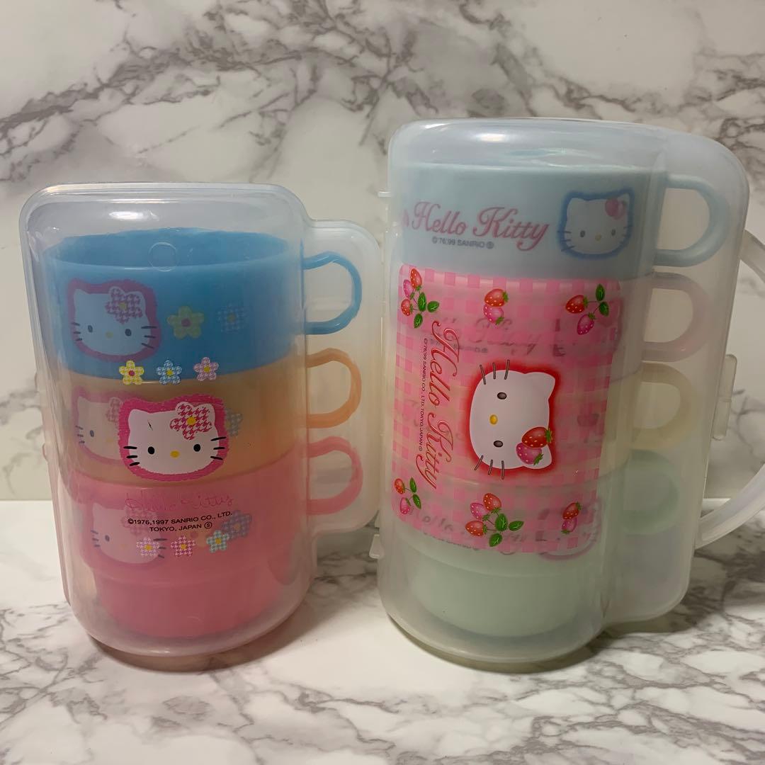 カオハナ　ハローキティ　スタックコップ7Pセット(ケース付) アウトドア