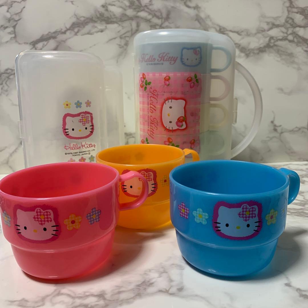 カオハナ　ハローキティ　スタックコップ7Pセット(ケース付) アウトドア