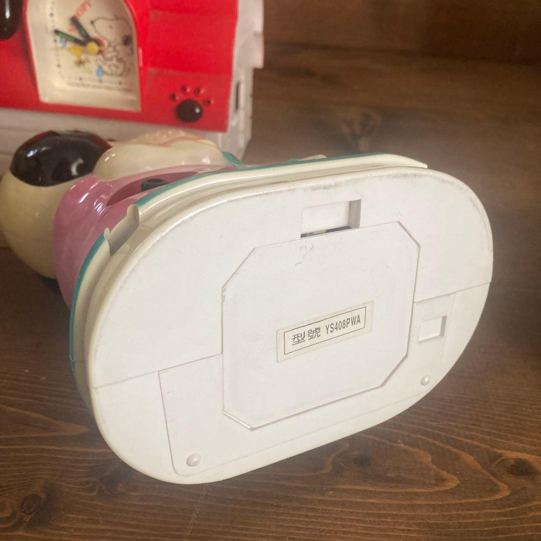 Vintage Peanuts レトロ　スヌーピー 置時計　温度計フィギュア