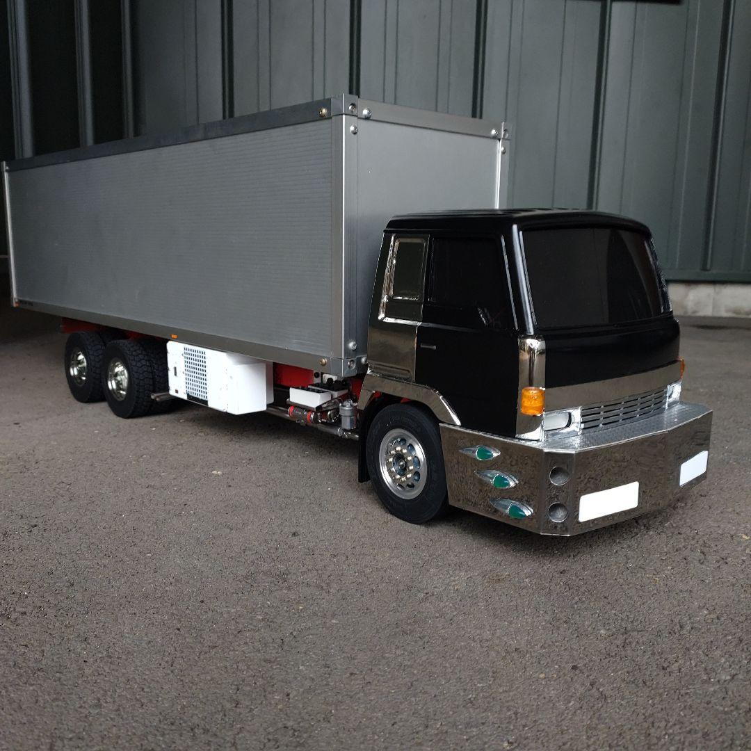 タイヤ1/14トレーラー改造デコトラ単車製作途中