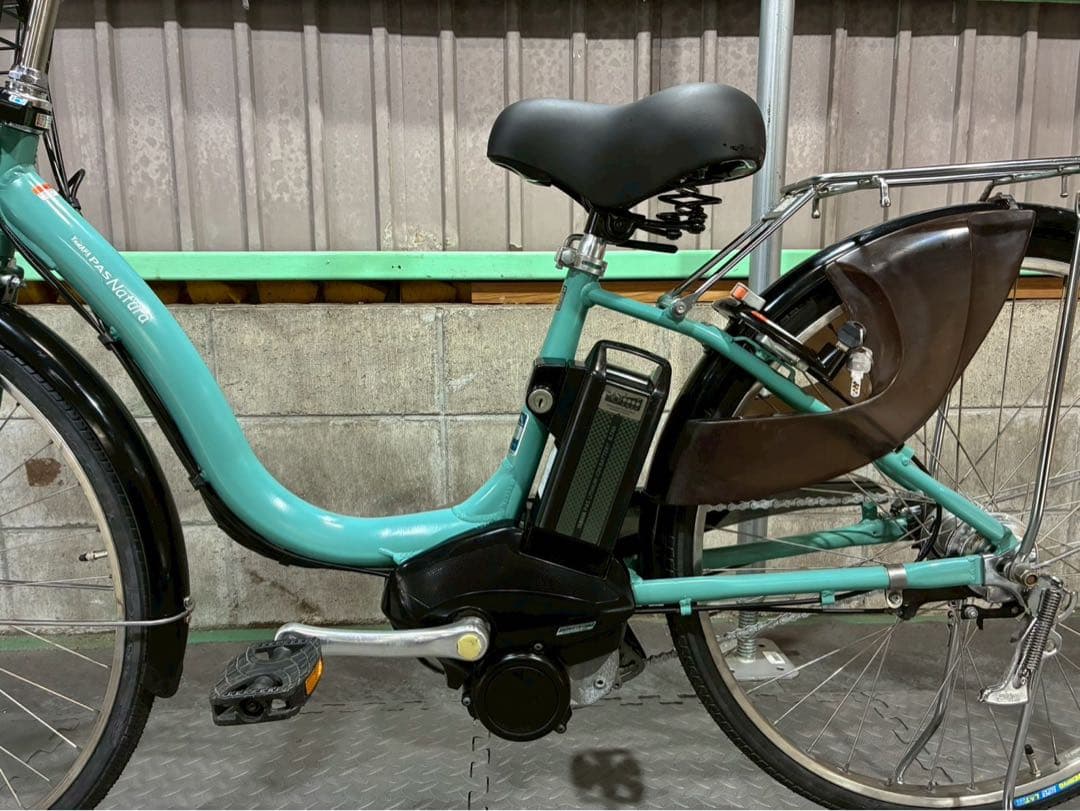 №3711 電動自転車　ヤマハ　パスナチュラ 26インチ ミントグリーン
