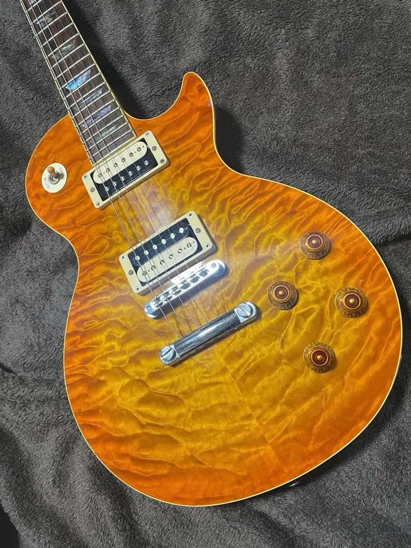 レスポールタイプ ディープジョイント キルト アバロン