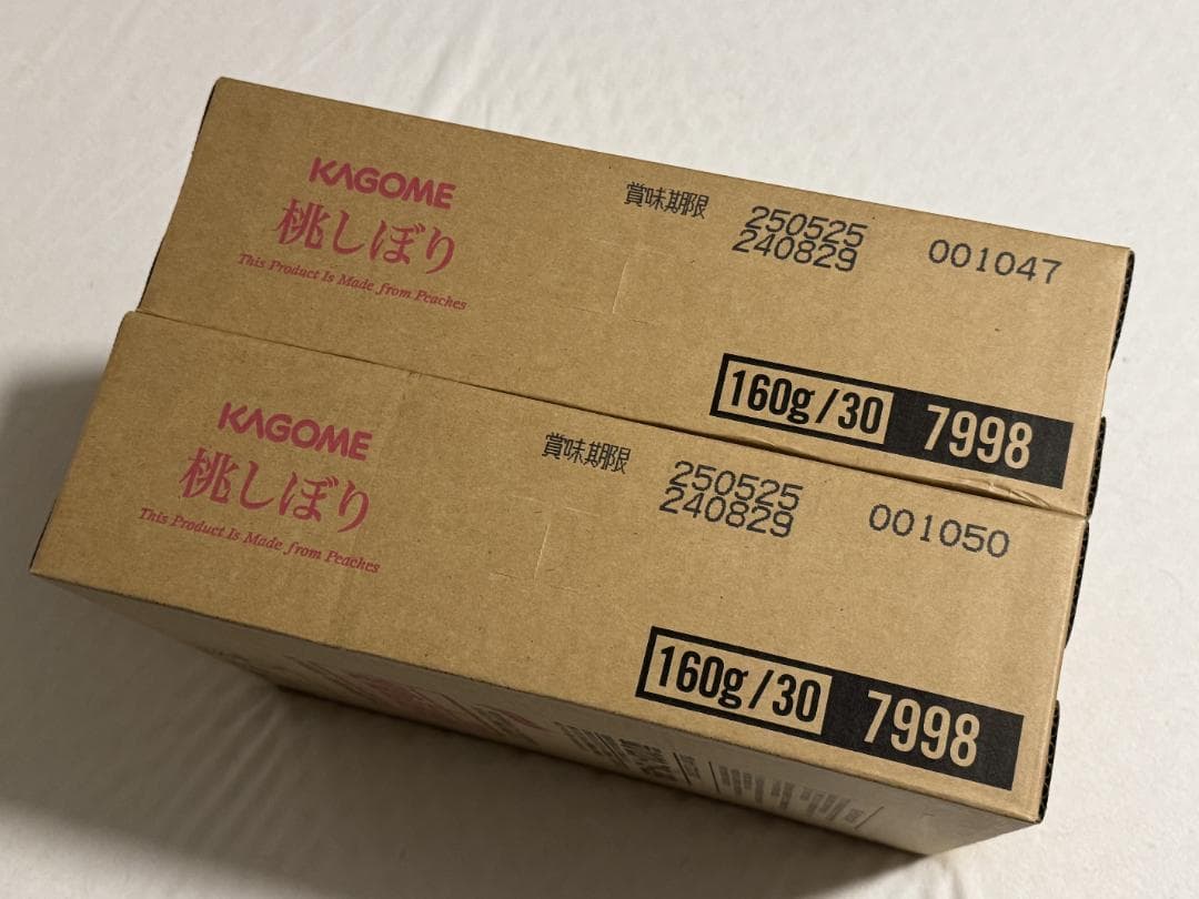KAGOME カゴメ 桃しぼり2024／2ケース（60缶）②