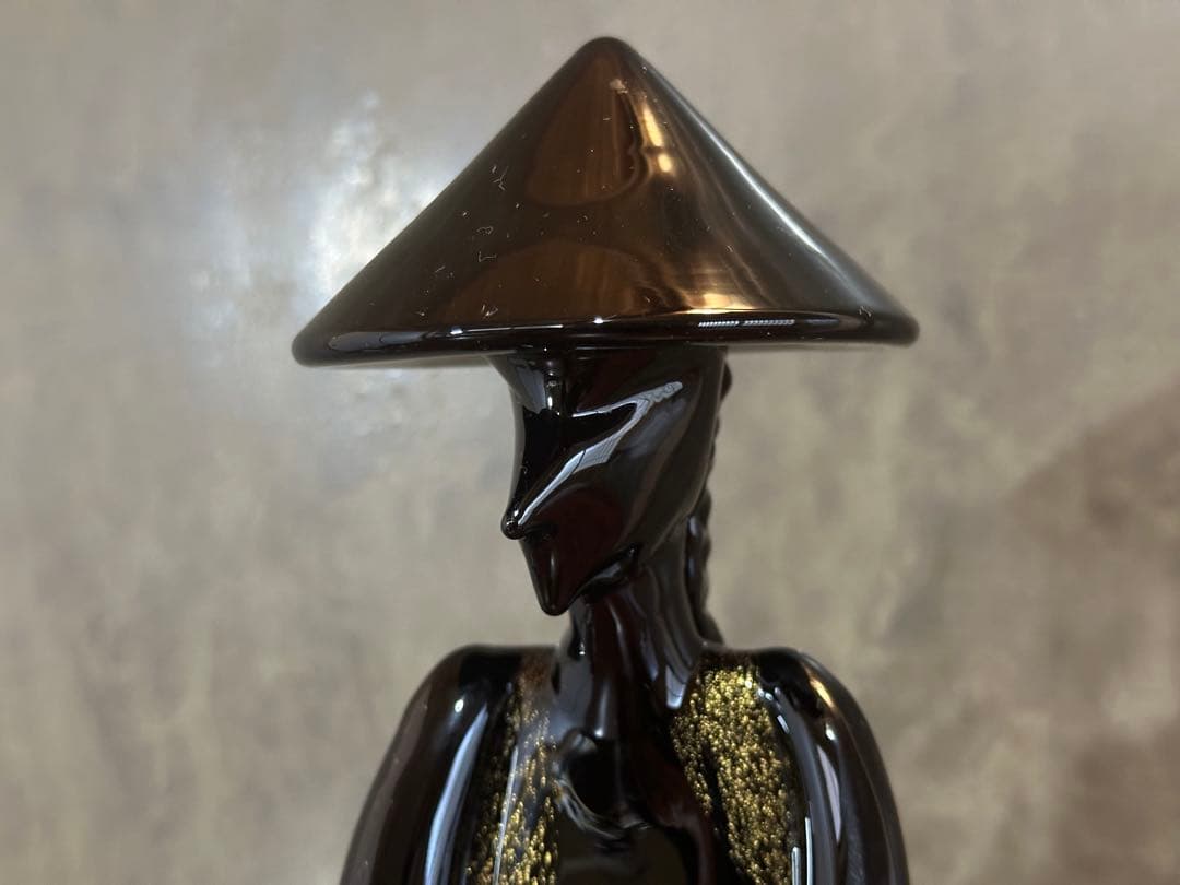 「Seguso Murano」黒いガラス製　置物