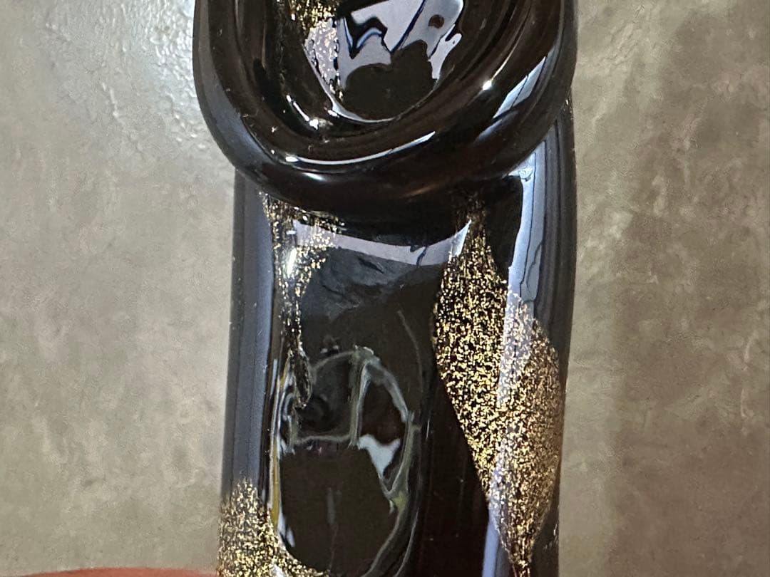 「Seguso Murano」黒いガラス製　置物
