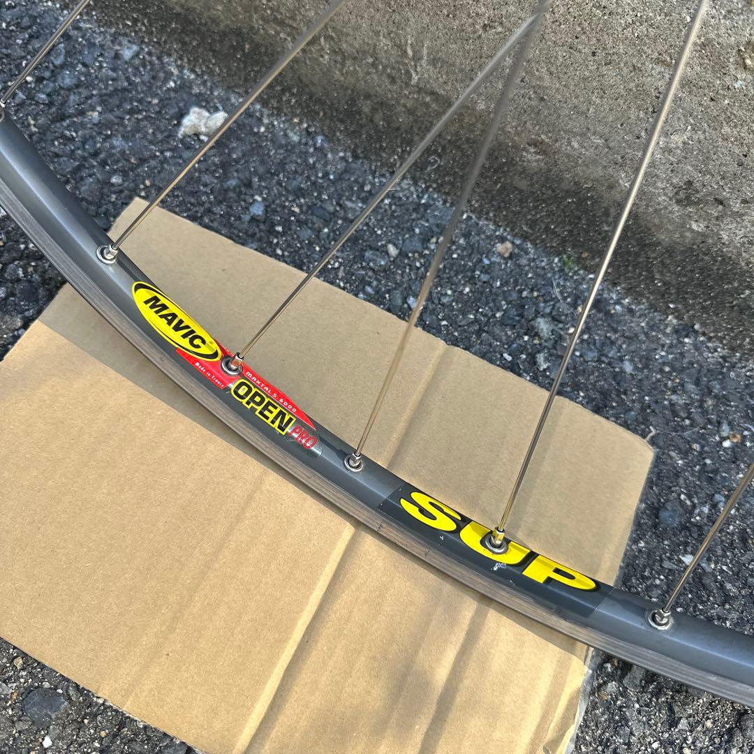 ピストバイク　クリンチャーホイールセット　Mavic open pro 700c