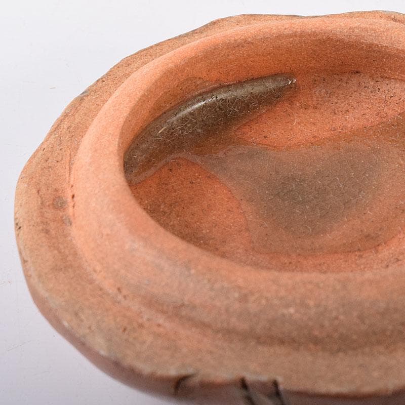 茶道具　楽山窯　十一代空権　長岡住右衛門作　出雲香合　共布　共箱　V　R8433