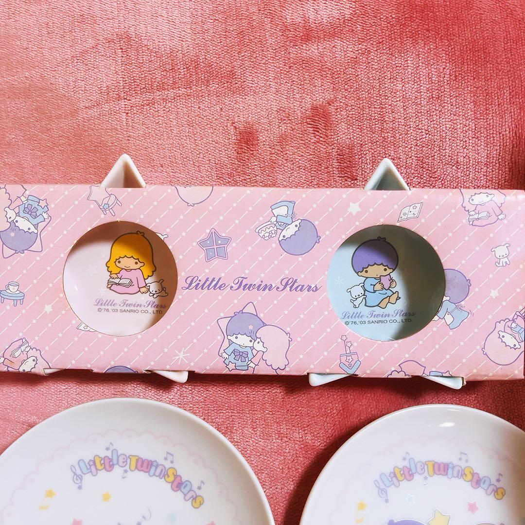 希少レア　キキララ　小皿　トレイ　リボン　ティーポット　平成レトロ　サンリオ