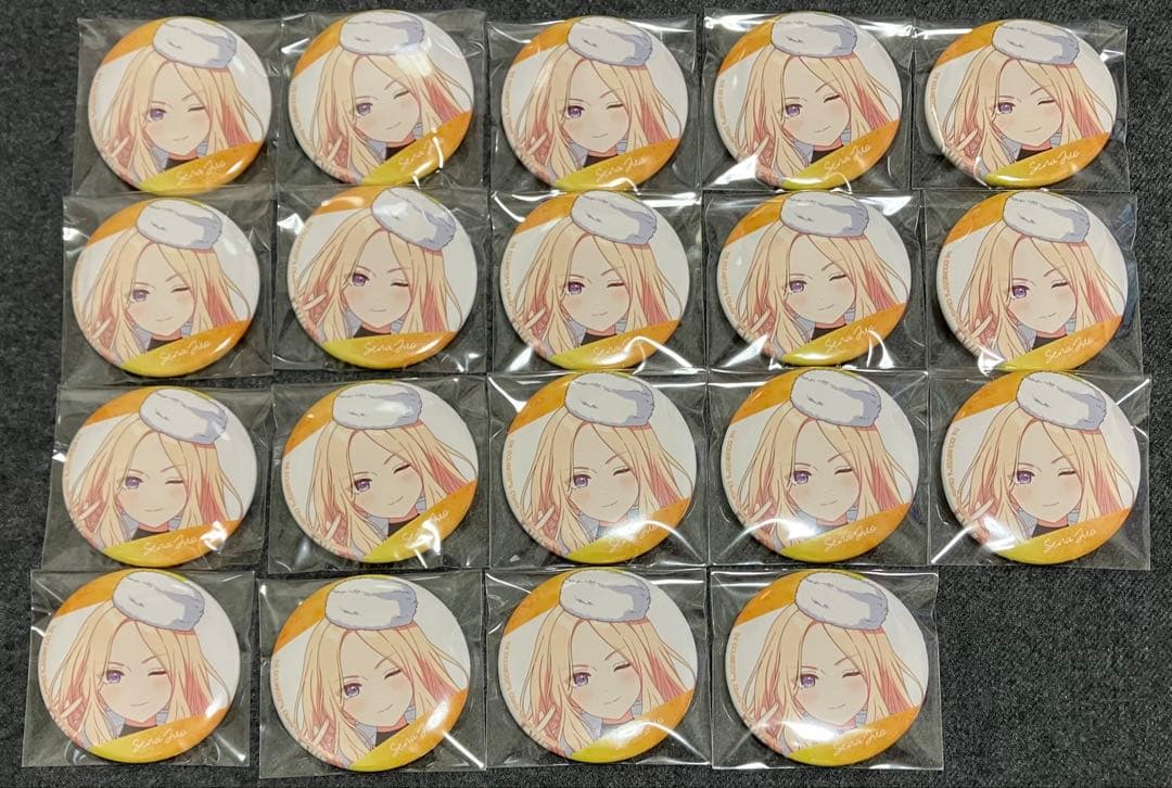 学園アイドルマスター　狭山スキー場コラボ　缶バッジ　等身　十王星南　19個