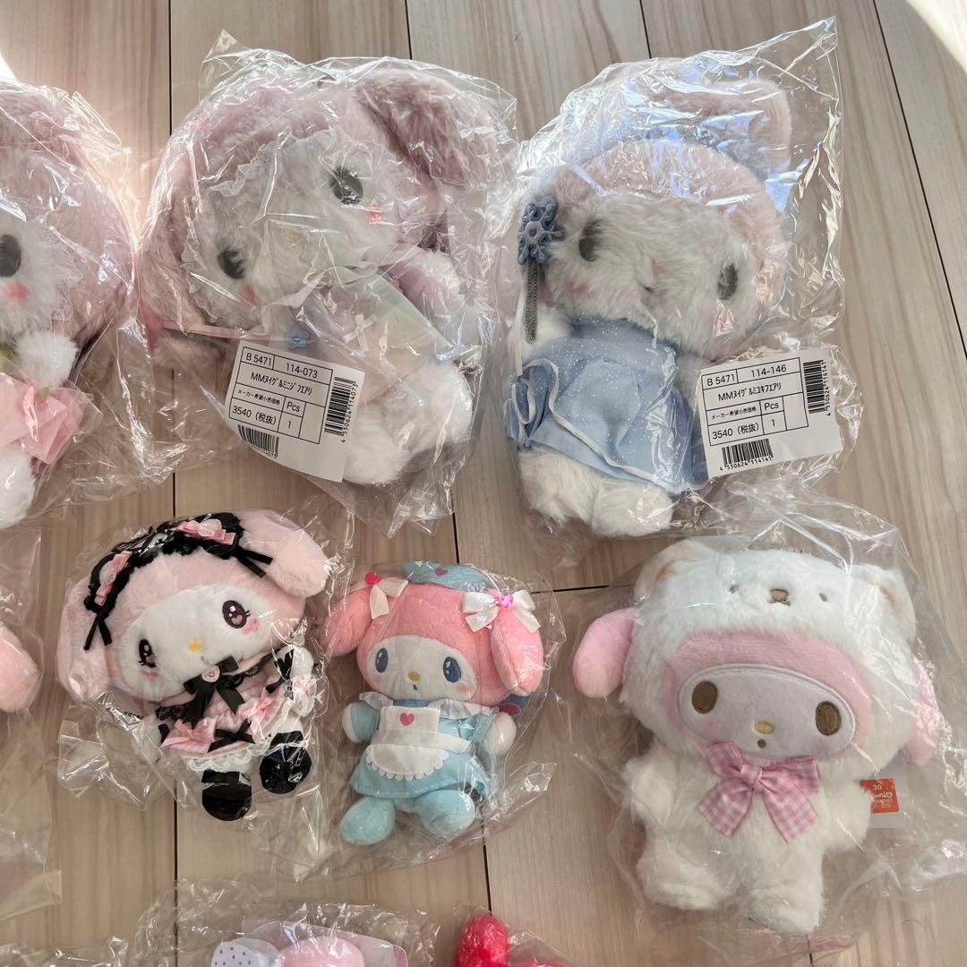 新品未使用　お顔厳選　20点　サンリオ　マイメロディ　ぬいぐるみ　マスコット