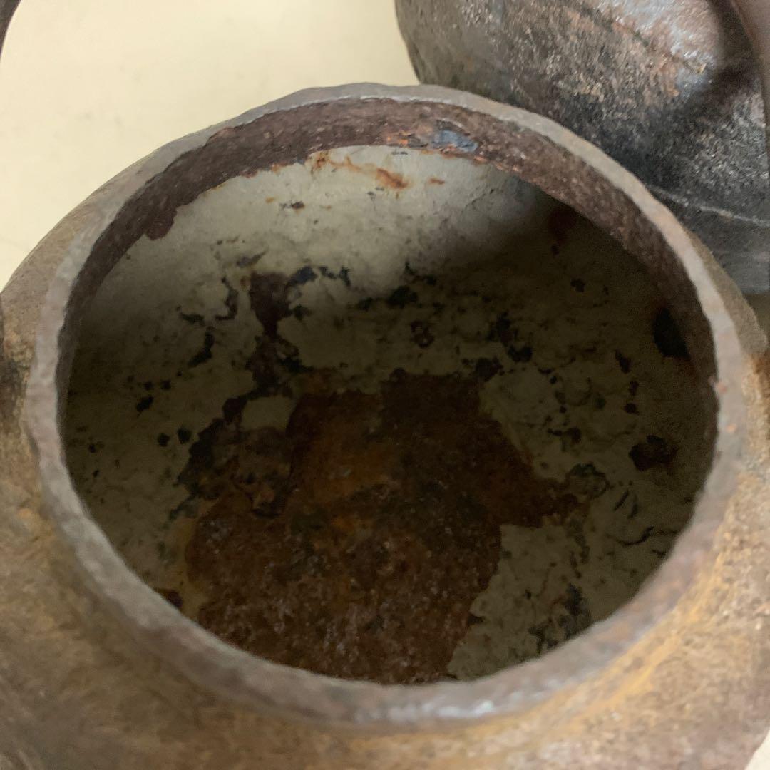 鉄瓶　全て蓋なし　水漏れあり