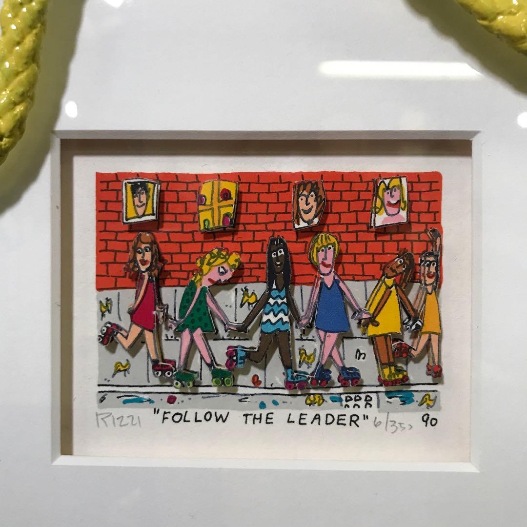 ジェームスリジィ 3D 希少 特別額装入り FDLLOW THE LEADER