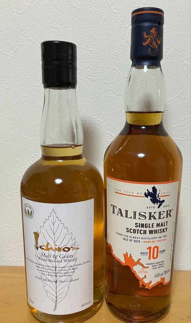 イチローズモルト　ホワイト　1本　　　　　　　　　タリスカー 10年 　1本