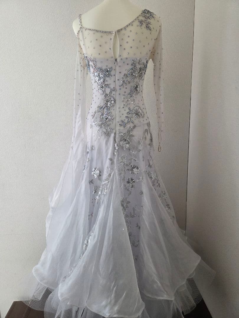 スタンダードドレス ホワイト ボールルーム 社交ダンス