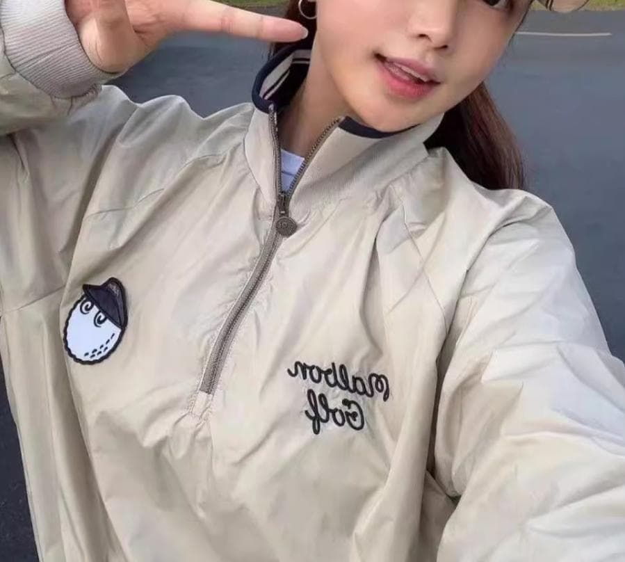 Malbon レディース ゴルフ用 防風半ジッププルオーバー 新作登場