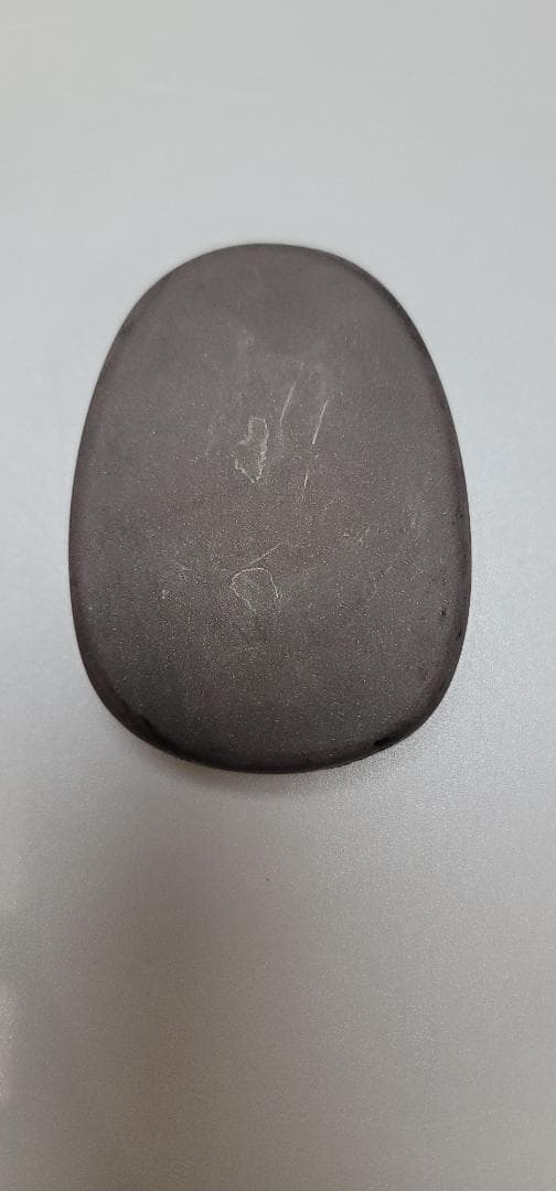 中国 楕円形 小硯 唐木 文房具