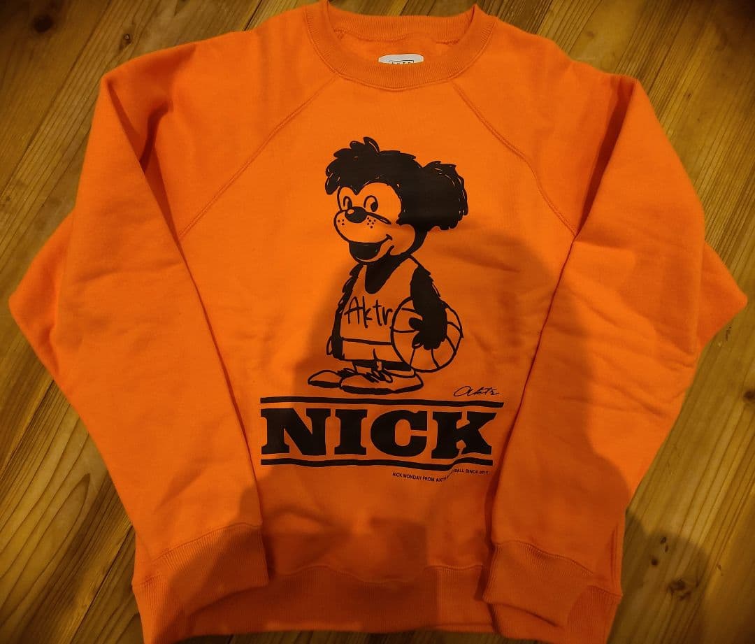 NICK バスケットボール スウェット(オレンジ)M寸