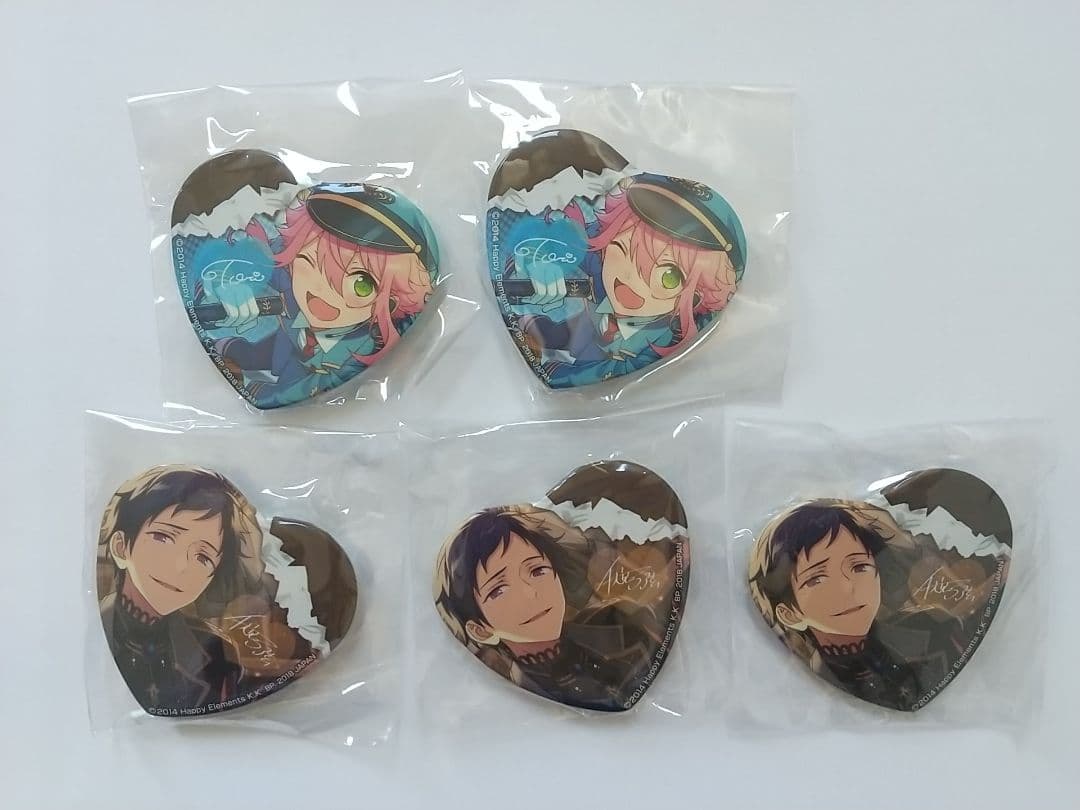 あんスタ 一番カフェ fine 英智 渉 桃李 弓弦 缶バッジ チャーム