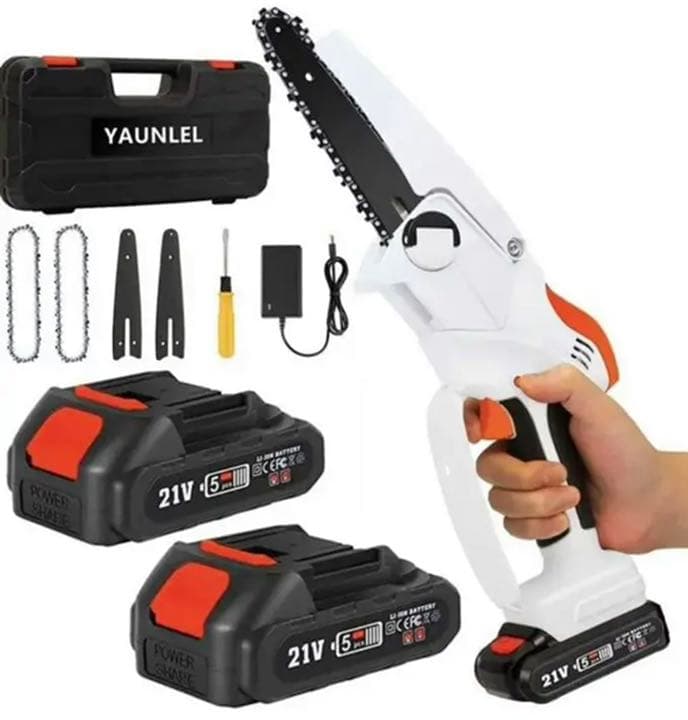 充電式チェーンソー 21V充電式ミニチェーンソー小型電動のこぎり電動チェーンソー