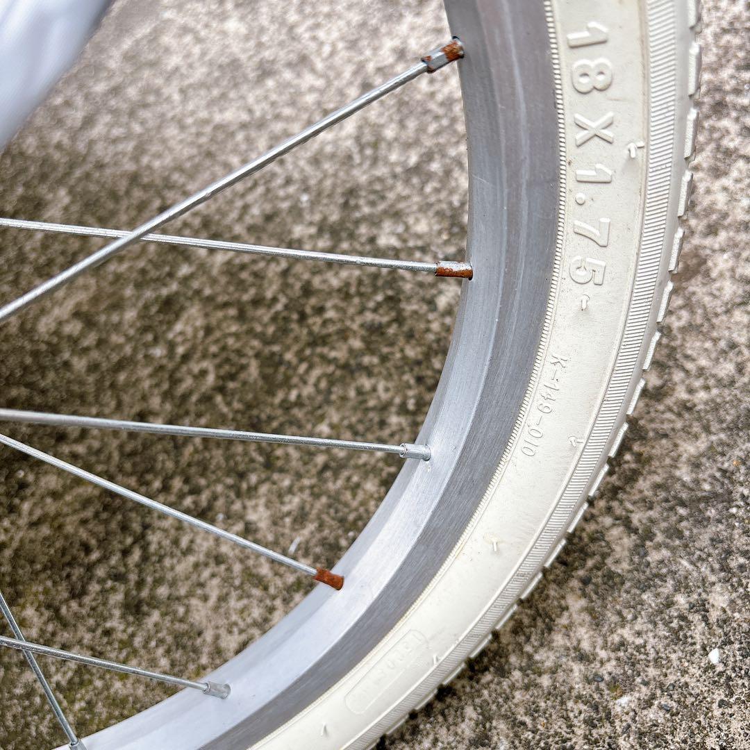 【大阪 直接引渡】子供用 自転車 18インチ 真っ白 アルトナ 廃盤商品 レア