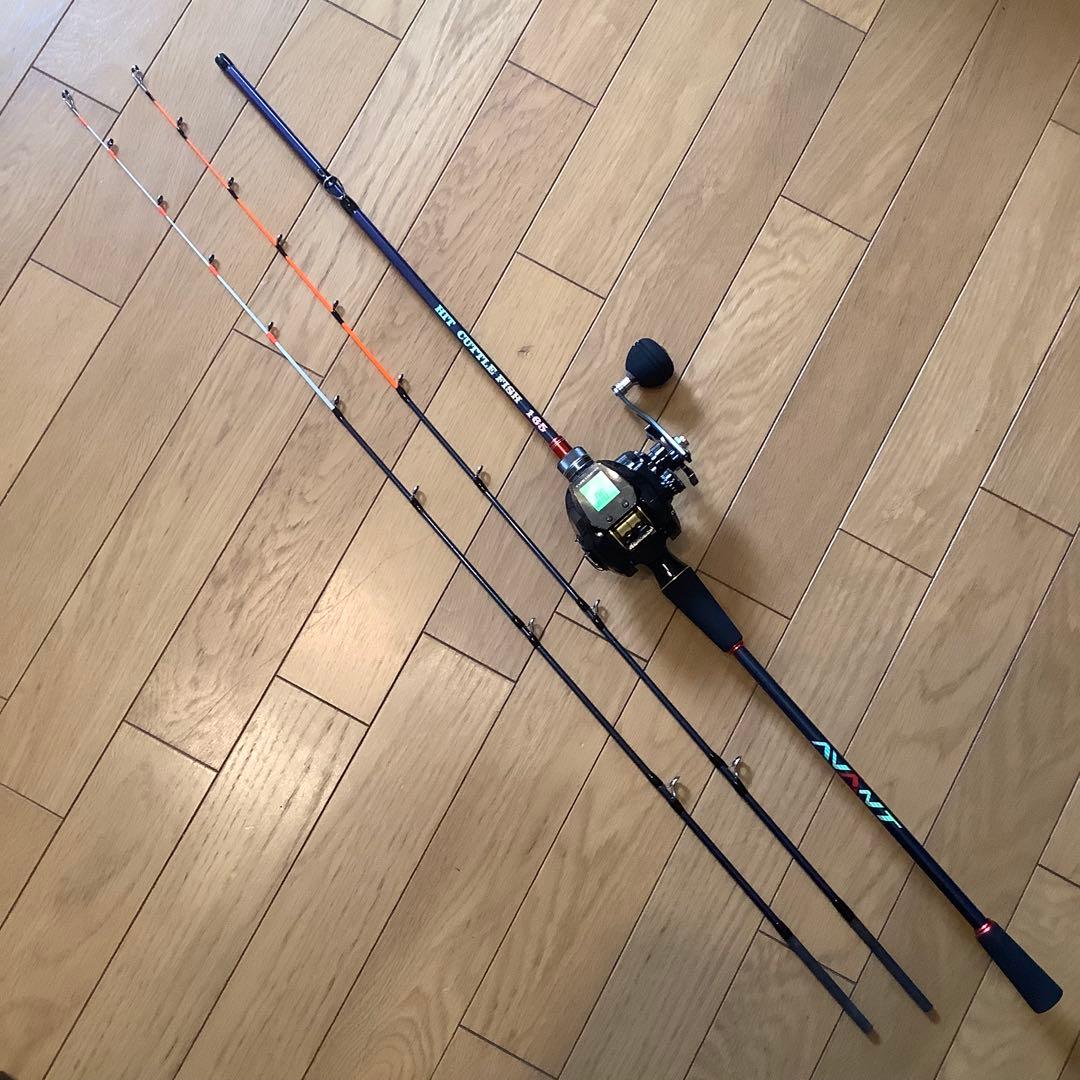 タイラバ　イカメタル1.65m 2WAYロッド&デジタルカウンター付ベイトリール