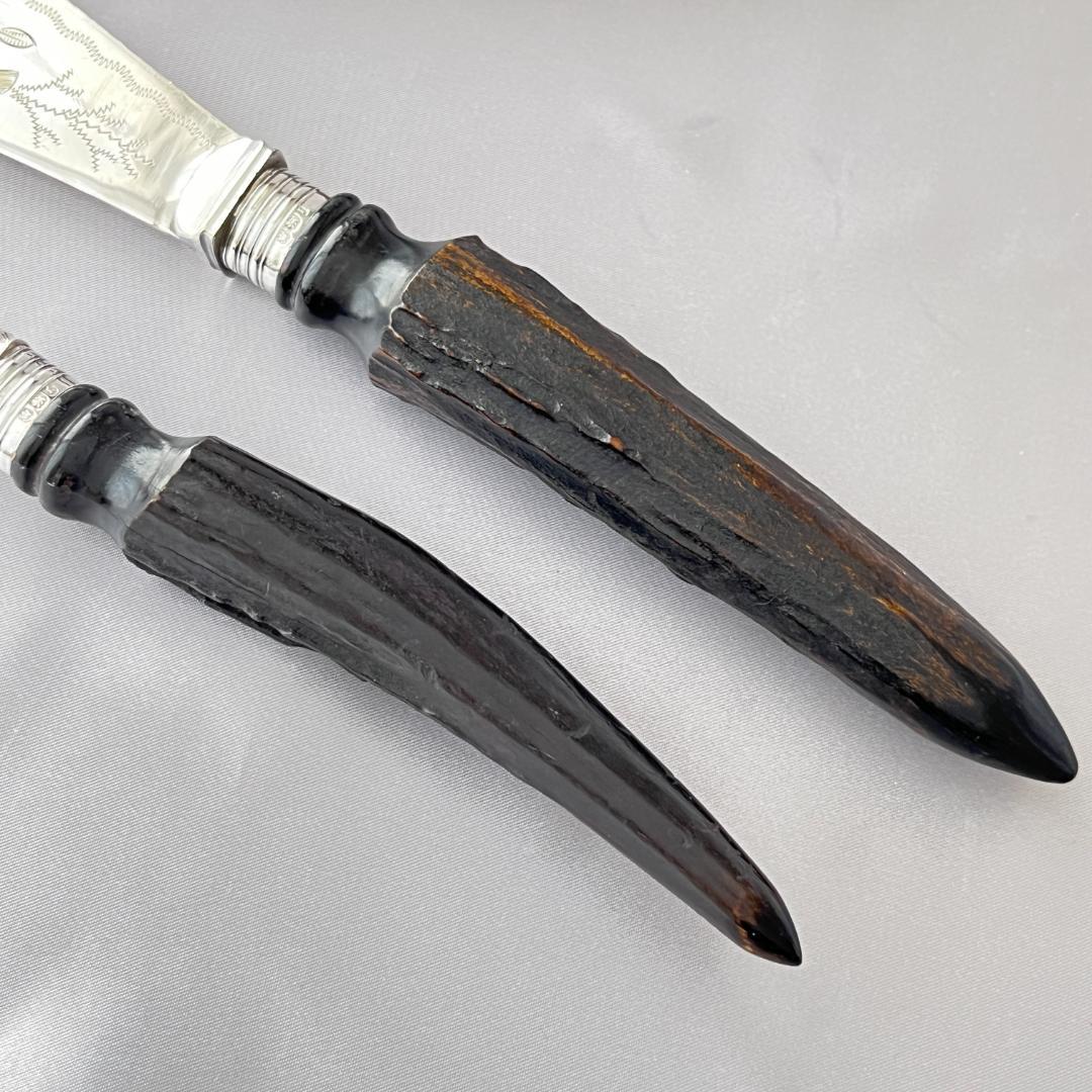 【Copper Brothers】【純銀継手】アントラーハンドルのサーバーセット