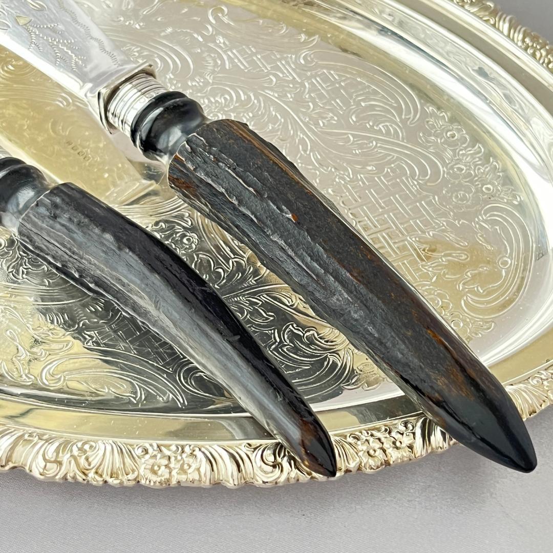 【Copper Brothers】【純銀継手】アントラーハンドルのサーバーセット