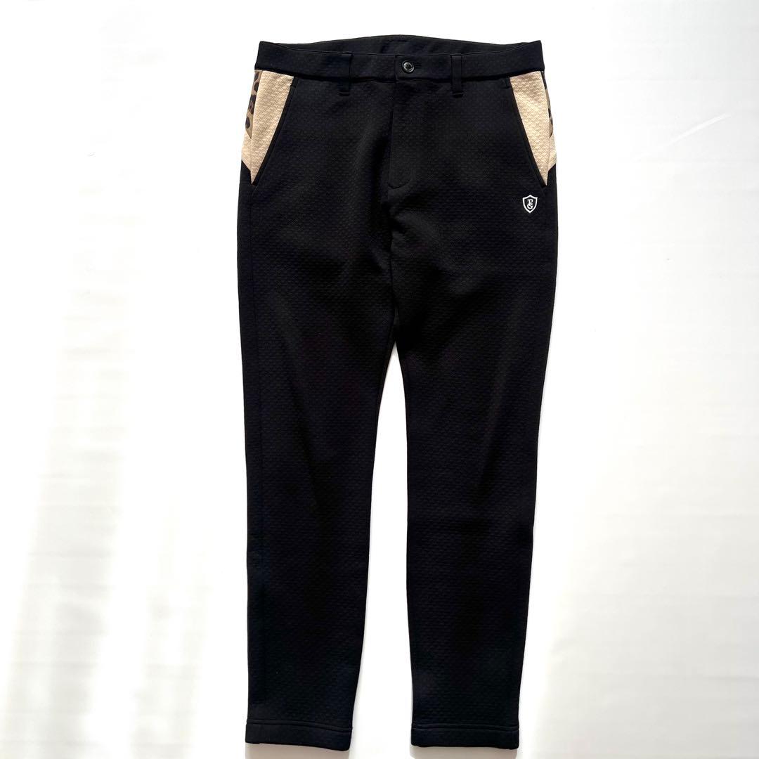 Pearlygates パーリーゲイツ　ヒョウ柄　ダンボール　イージーパンツ　L