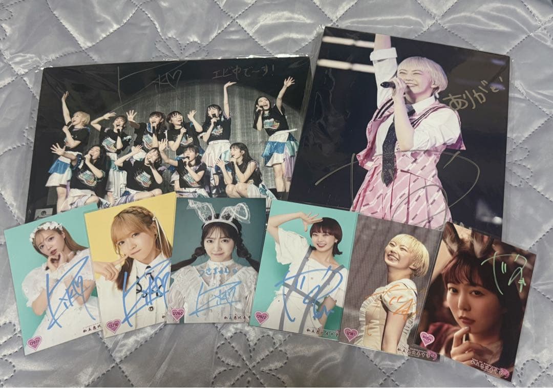 私立恵比寿中学　エビ中　えびちゅう　サイン　生写真　パネル　安本彩花　中山莉子