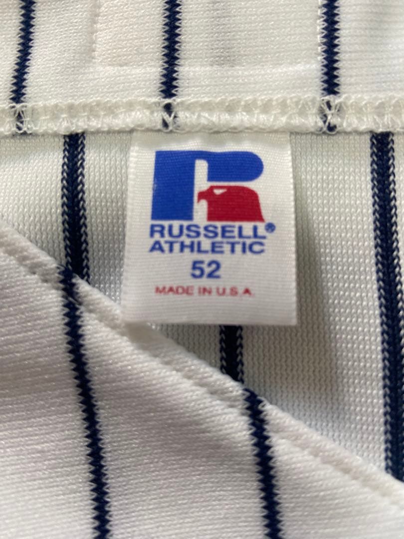 松井秀喜選手サイン入りニューヨーク・ヤンキースホームジャージ100周年パッチ付き