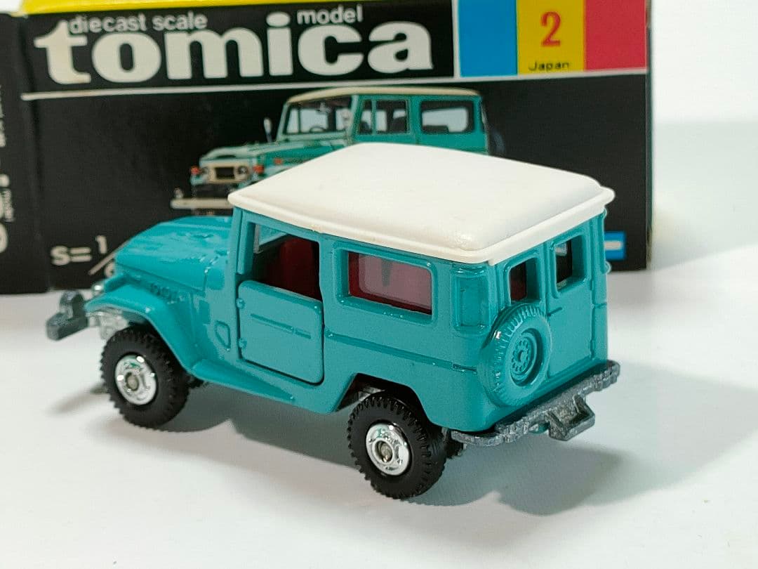 黒箱トミカ 2　トヨタランドクルーザー　美品　日本製　デッドストック