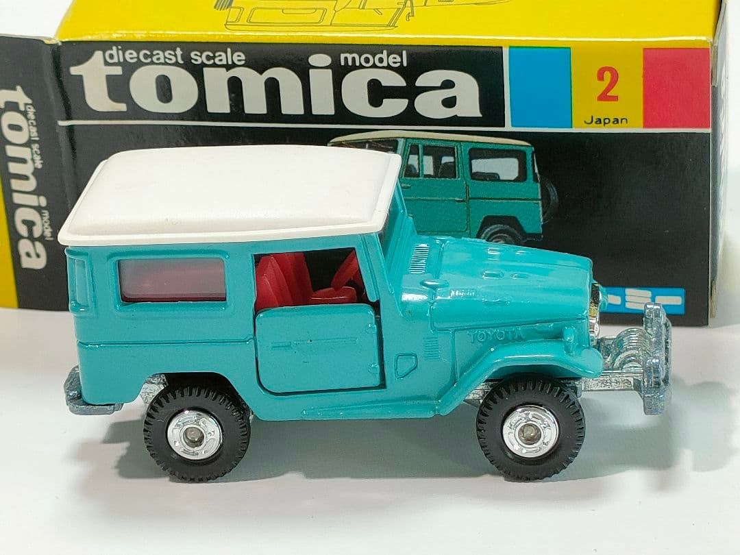 黒箱トミカ 2　トヨタランドクルーザー　美品　日本製　デッドストック