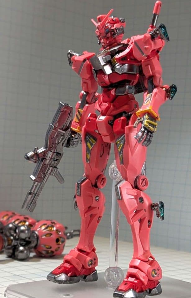 マ*海様 【塗装完成品】HG 赤いガンダム　ビット6個ver