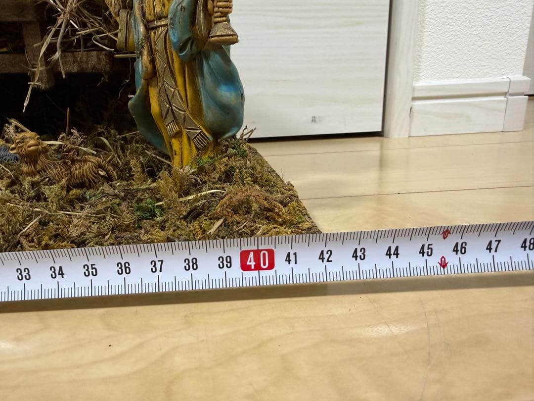 ネイティビティシーン キリスト誕生 ジオラマ フィギュア 木製 クリスマス装飾