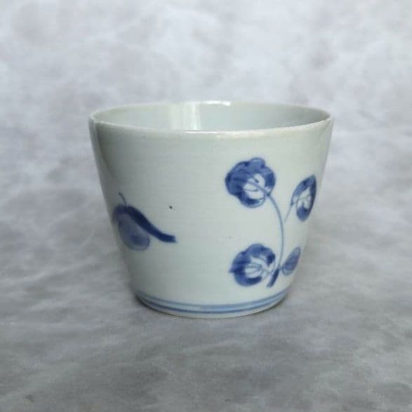 古伊万里　染付　猪口　向付　酸漿　アンティーク　骨董　覗き　江戸時代