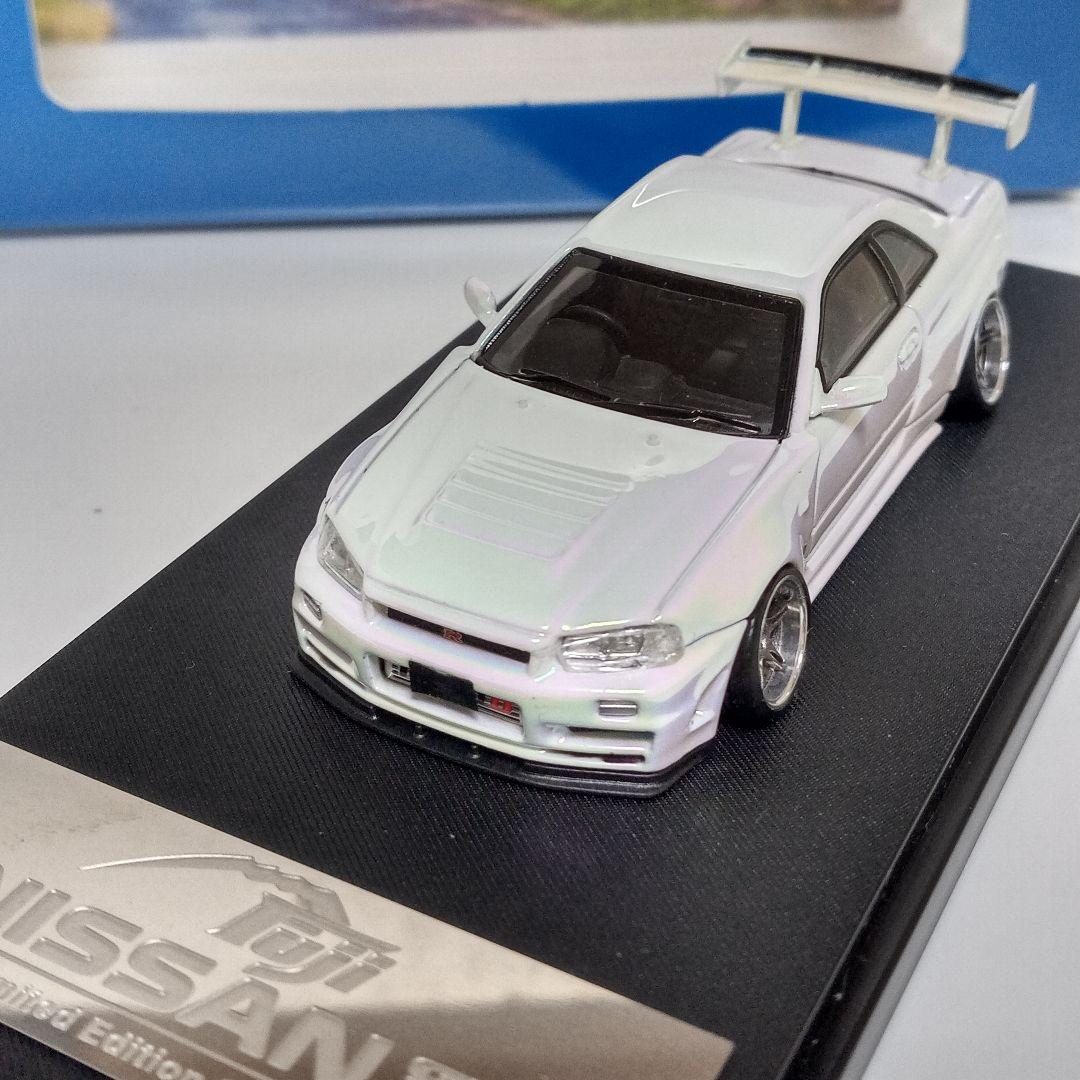 1/64 R34 GTR 改　パールホワイト限定品